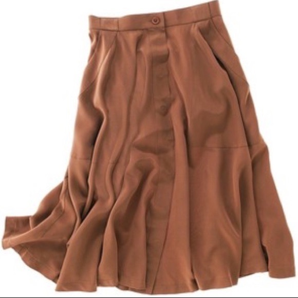 Madewell Silk Canyon Midi Skirt - Picture 6 of 15